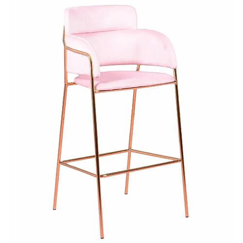 Nest Dream Tabouret design recouvert de velours et pieds dorés - Cruiser