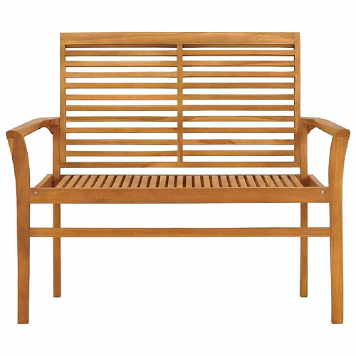 Maison Chic Banc de jardin | Banquette de jardin | Chaise Relax 112 cm Bois de teck solide -MN57812