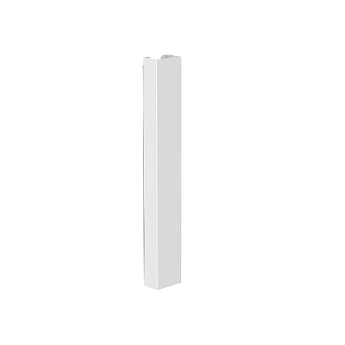 Kimex Goulotte passe-câbles verticale de bureau, 35 cm, Blanc