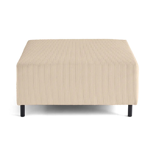 Lisa Design Edinburg - pouf modulable - en velours côtelé