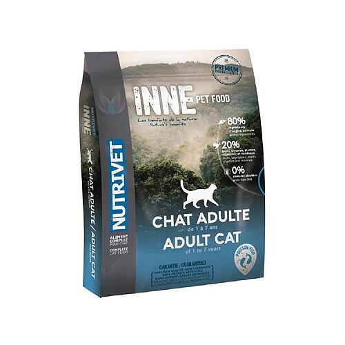 NUTRIVET Croquettes au poisson Inne - Pour chat adulte - 6 kg