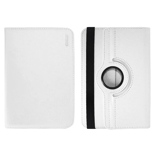 Etui en PU rotation à 360 degrés blanc pour votre Tablet 10 inch