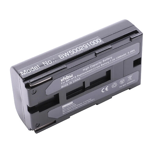 vhbw batterie compatible avec Canon V-40, V-400, V-40Hi, V-420, V-500, V-50Hi, V-520, V-60Hi appareil numérique camescope (1300mAh, 7,2V, Li-Ion)