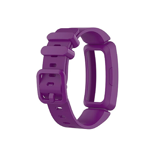 Wewoo Bracelet pour montre connectée de en silicone Smartwatch Fitbit Inspire HR violet foncé