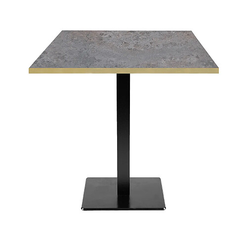 Restootab Table 70x70cm - modèle Milan caldeira chants laiton