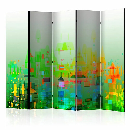 Paris Prix Paravent 5 Volets Abstract City 172x225cm