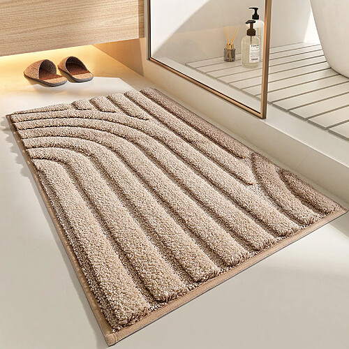 LUUCOZK Tapis de bain antidérapants absorbants à séchage rapide, tapis de décoration de salle de bain-Salang-Cahei-60x90cm