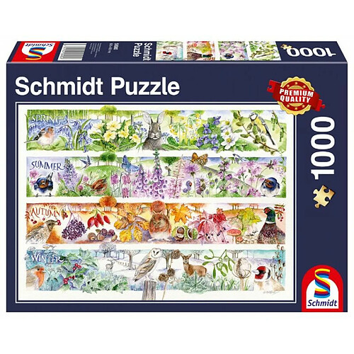 Schmidt Spiele- Saisons, Puzzle de 1000 pièces, 58980, Coloré