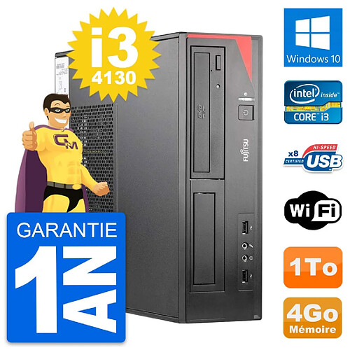 PC Fujitsu Esprimo E520 DT Intel i3-4130 RAM 4Go Disque Dur 1To Windows 10 Wifi · Occasion