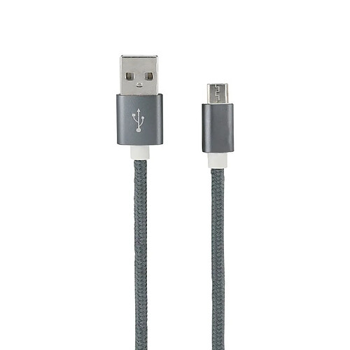 MOOOV Câble USB-A/Micro USB nylon data et charge gris sidéral 1 m