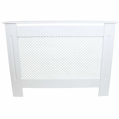 Monstershop Cache Radiateur en MDF Blanc de 111,5cm de large