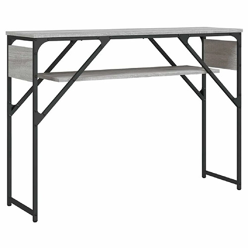 Maison Chic Table console | Meuble d'entrée | Table d'appoint avec étagère sonoma gris 105x30x75 cm -GKD12271