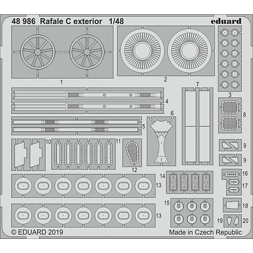 Rafale C exterior for Revell - 1:48e - Eduard Accessories