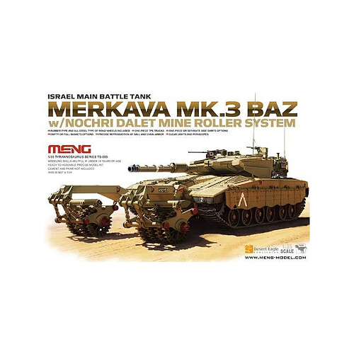 Meng Maquette Char Israeli Main Battle Tank Merkava Mk.3 Baz W/nochri Dalet Mine Roller System