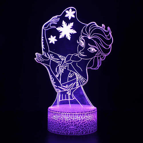 Universal Lumière de nuit à LED 3D, décoration de bureau en 16 couleurs, lumière de nuit lointaine à toucher USB, meilleur cadeau d'anniversaire de Noël pour les garçons, les filles, les enfants(Coloré)