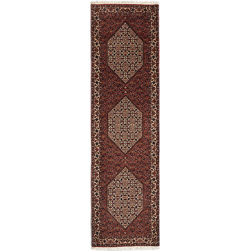 Vidal Tapis de couloir en laine 299x81 orange Bidjar