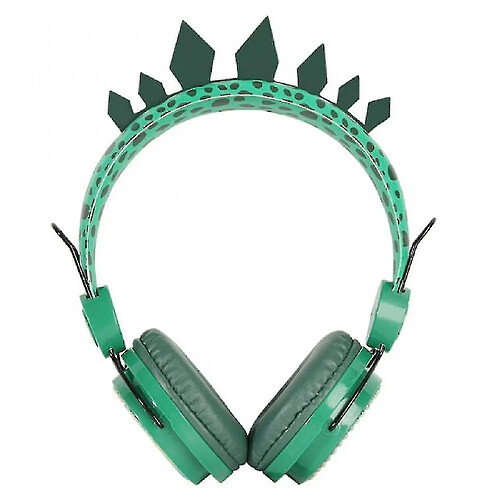 Universal Joli dinosaure casque filaire musique enfant casque stéréo 3.5mm casque jeux d'apprentissage @