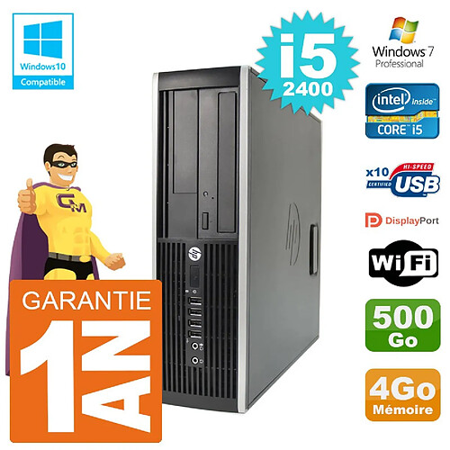 PC HP 6200 SFF Intel i5-2400 RAM 4Go Disque 500Go Graveur DVD Wifi W7 · Occasion