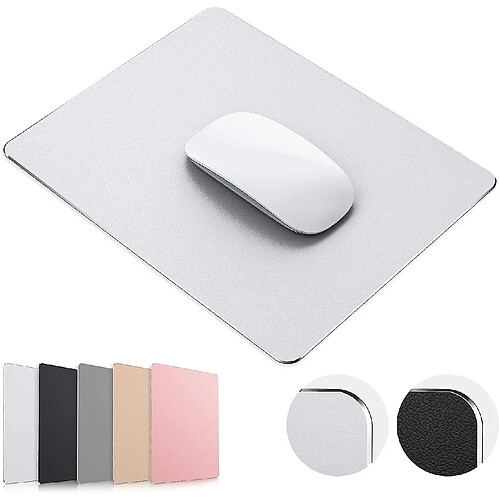 Universal Coussin de souris en aluminium en métal dur imperméable-Midlle 24,6 * 20,2 cm