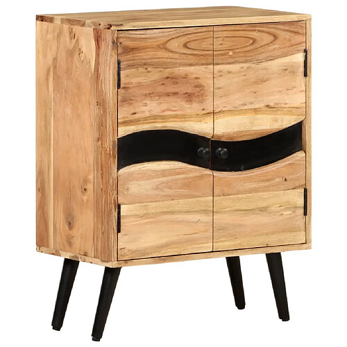 vidaXL Buffet 57x34x75 cm Bois d'acacia massif