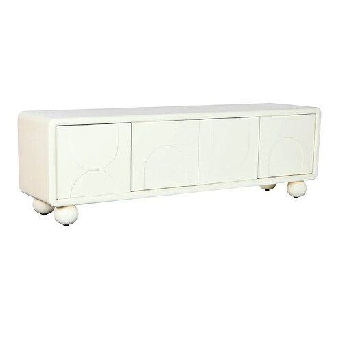 Meubles de télévision DKD Home Decor Blanc Bois MDF 160 x 37 x 50 cm