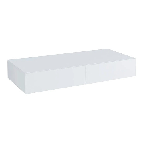 Helloshop26 Étagère murale avec 2 tiroirs karstula 80 x 35 x 12 cm blanc 03_0007007