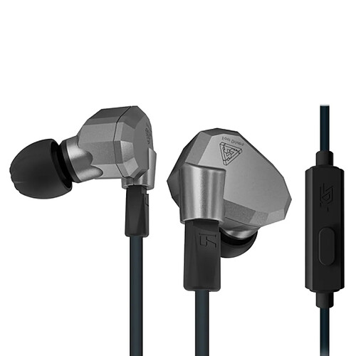 Wewoo Ecouteur Kit Mains libre gris pour iPhone, iPad, Galaxy, Huawei, Xiaomi, LG, HTC et Autres Smart 1.2 m 3.5mm Hanging Oreille Conception De Sport Dans L'oreille Style Contrôle Du Fil Écouteur,