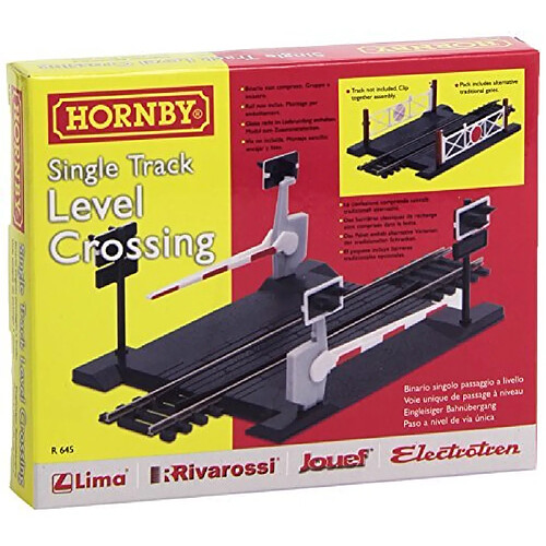 Hornby R645 00 Gauge Level Crossing Single Track