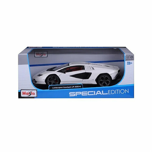 Ludendo Voiture Lamborghini Countach LPI-800 blanche 1/18