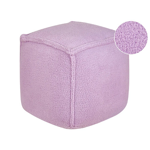 Beliani Pouf violet ALIPUR