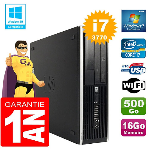 PC HP Compaq 8300 SFF Core I7-3770 Ram 16Go Disque 500 Go Graveur DVD Wifi W7 · Occasion