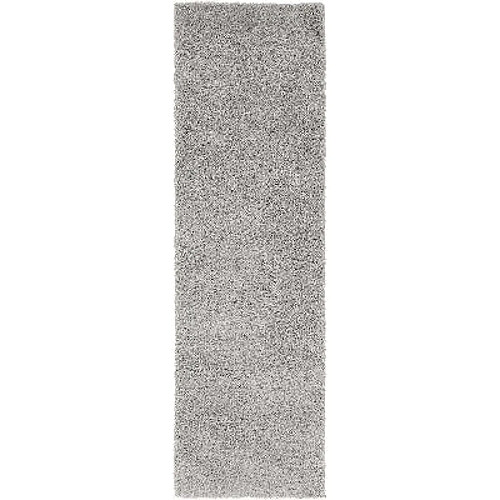 Hadorn Tapis shaggy 305x79 gris argenté Luzern