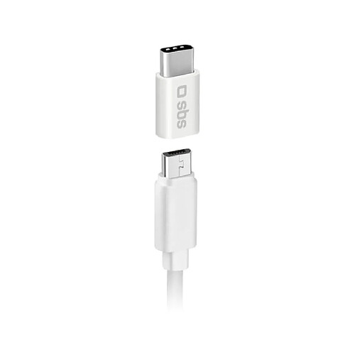 Sbs Câble USB Adaptateur Micro USB femelle vers Type C mâle