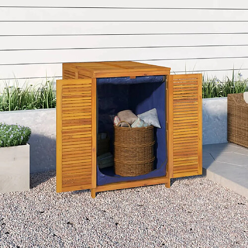 vidaXL Boîte de rangement de jardin 70x87x104 cm bois massif d'acacia