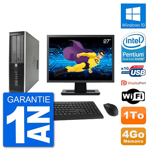 PC HP Compaq 6200 Pro SFF Ecran 27" G630 RAM 4Go Disque Dur 1To Windows 10 Wifi · Occasion