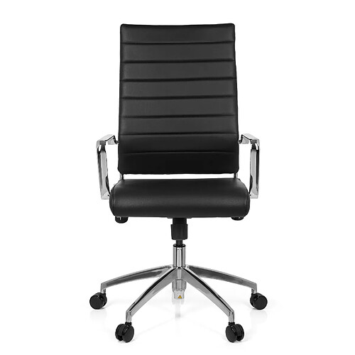 Chaise de bureau / Fauteuil de direction PONTERA PRO simili cuir noir hjh OFFICE