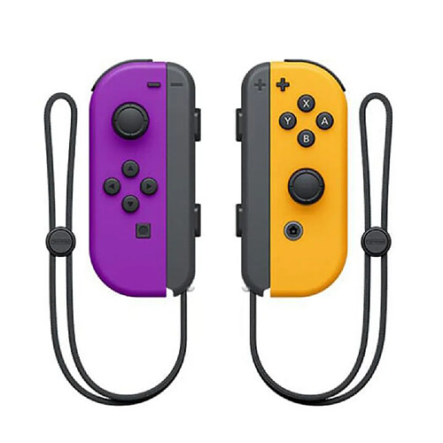 Manette de jeu Joy-Con sans fil, Joystick, gauche/droite pour nintendo Switch  -  Violet / Jaune 