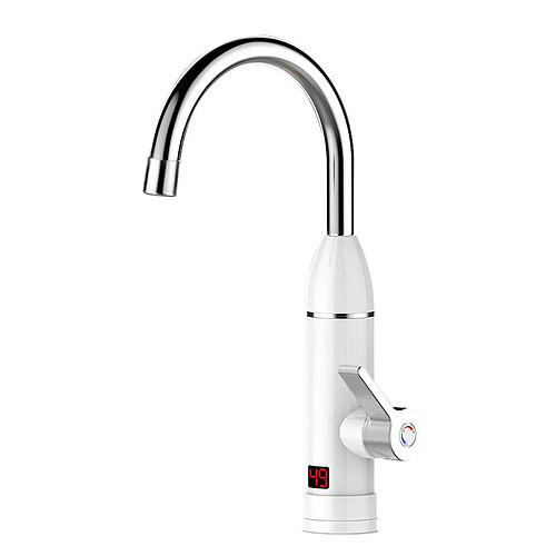 Universal 3000W 220V 360 ° eau chaude cuisine robinet salle de bain (blanc)