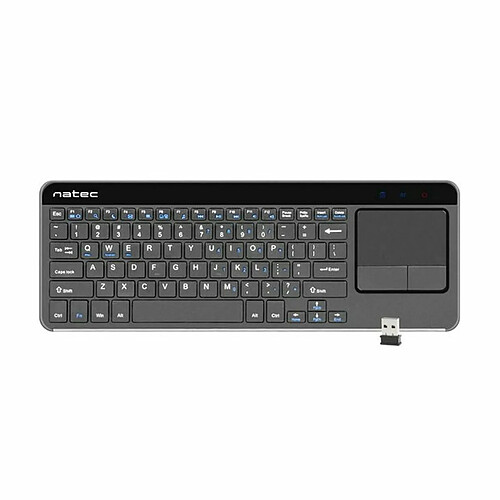 Clavier Natec NKL-0968 Noir Gris Noir/Argenté Anglais EEUU QWERTY