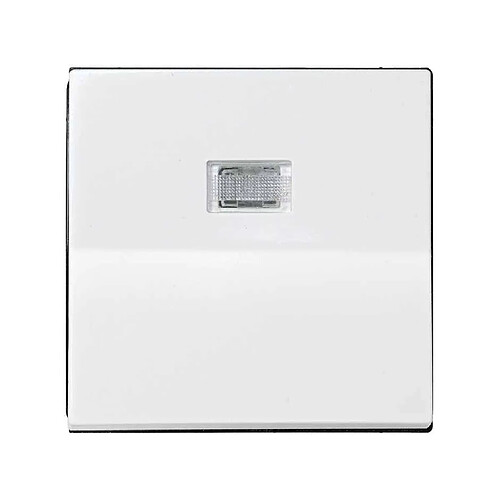 Ledkia Touche Individuelle Blanche avec Voyant Lumineux SIMON 28 28011-30 Blanc