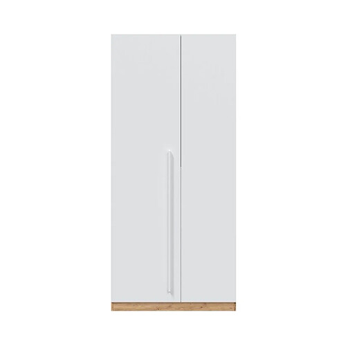 MIRAKEMUEBLE Armoire Junior Ambient - Chêne Nodi et Blanc Artik OAK NODI ET BLANCO ARTIK