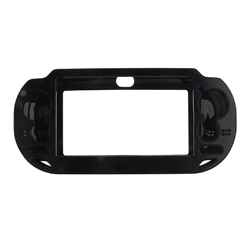 boîtier en plastique plaqué en aluminium brossé protéger la couverture pour ps vita argent