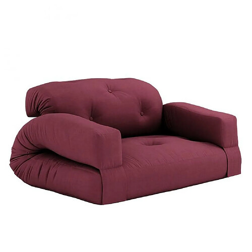 Inside 75 Canapé futon standard convertible HIPPO SOFA couleur bordeaux