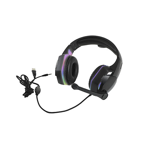 LUUCOZK Casque de jeu filaire à réduction de bruit G2000 pour la maison - ColoréLéger