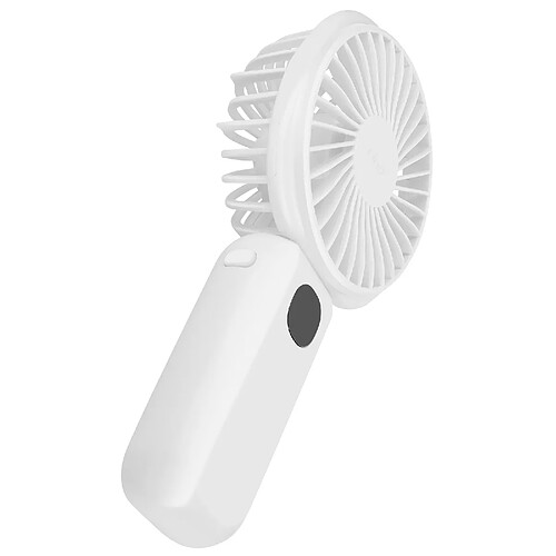 LinQ Mini Ventilateur Portable Silencieux Affichage LED et Lampe intégrée Blanc