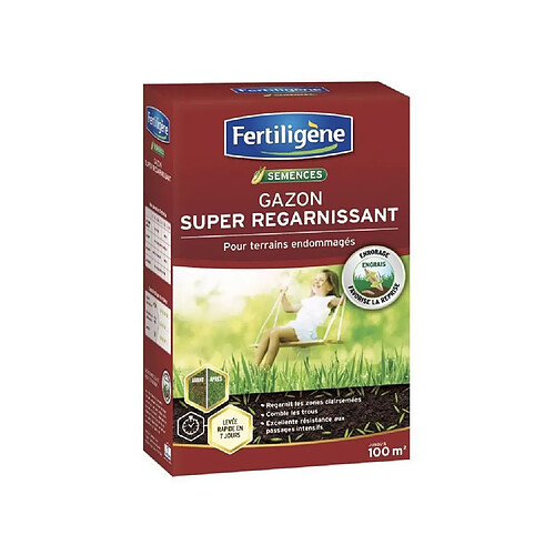 FERTILIGENE Gazon Regarnissage Terrains Endommagés - 2 kg