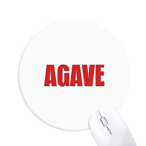 Universal Agave Flower Red Mousepad Round Rubber Mouse Pad Office de jeu sans glissement