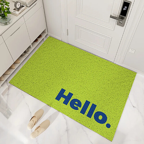 LUUCOZK Tapis de porte avant antidérapant pour entrée intérieure – Vert-45x75cm