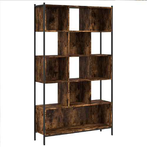 Maison Chic Bibliothèque - Armoire de livres chêne fumé 102x28x172 cm bois d'ingénierie -GKD42010