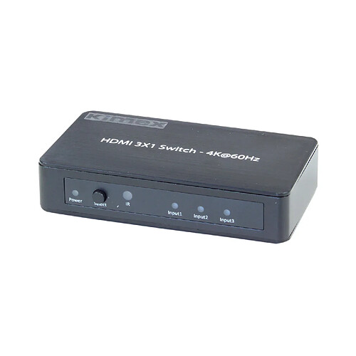 Kimex Switcher 3 entrées- 1 sortie, HDMI2.0 HDCP2.2, 4K60HZ